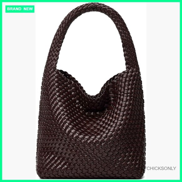 Handbags - Handmade Vegan Leather Tote Bag with Magnetic Closure and Clutch